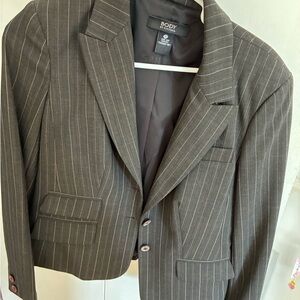 Victoria's Secret Woman’s Blazer - Dark Pinstripe